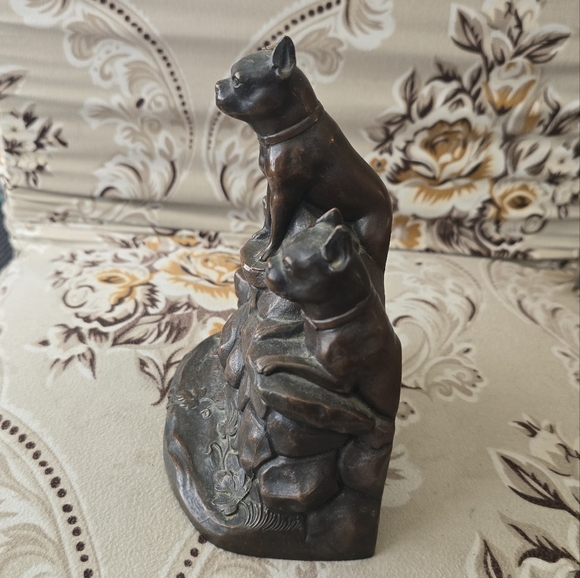 Antique Bronze Boston Terrier Bookends *READ DESCRIPTION* - Picture 13 of 14